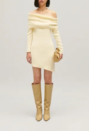 Claudie Pierlot Robe asym&eacute;trique maille