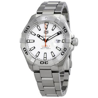 Tag Heuer Pre-owned Tag Heuer Aquaracer Automatic White Dial Mens Watch WAY2013.BA0927