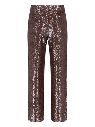 Parosh Womens Trousers Brown Polyamide