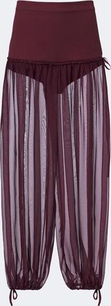 Nensi Dojaka Semi-sheer wide-leg pants
