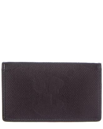 Gucci Jumbo Gg Canvas & Leather Card Holder