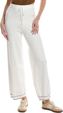 Theo & Spence Theo And Spence Stripe Trim Wide Leg Pant