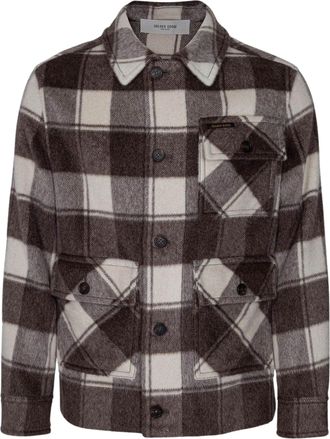 Golden Goose Journey Roann Mohair-Blend Boxy Shirt Jacket