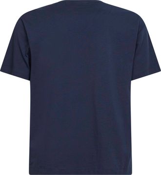 Dries Van Noten Mens Crewneck T-Shirt Navy Blue Jersey Cotton T-Shirts And Polos
