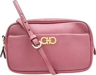 Ferragamo Pre-owned Cross Body Bags, female, Pink, Size: ONE SIZE Pre-owned Cross Body Bag