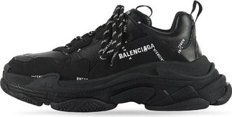 Balenciaga (WMNS) Balenciaga Triple S Sneaker Black Logo 524039W2FA11090