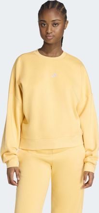 adidas Sweatshirt ADIDAS SPORTSWEAR W SL FC SWT, Damen, Gr. XXL, semi ice tangerine, wei&szlig;, Obermaterial: 70% Baumwolle, 30% Polyester, Rundhals, angesetztes 