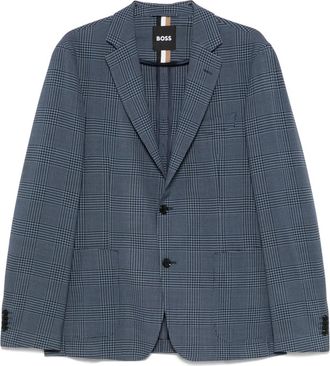 BOSS Blazer Principe di Galles - Blu