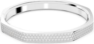 Swarovski Bracciale rigido Dextera con cristalli - Bianco