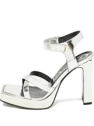 Gucci 110mm platform sandals - Silver
