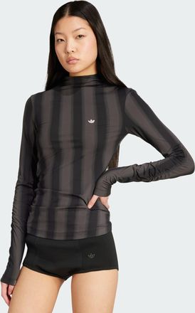 adidas Originals ADIDAS Originals Womens Long Sleeve Tee - Black - Size X-Large