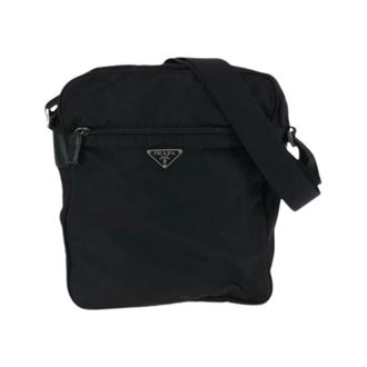 Prada Pre-owned Nylon Tessuto Triangle Logo Shoulder Bag - Dames - Pre-owned - Zwart - Maat: ONE Size Nylon