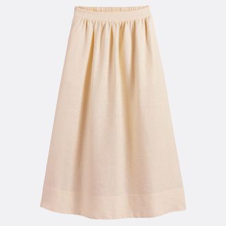 La Redoute Collections Lange wijde rok van linnen