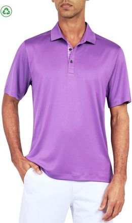 ConStruct Regular Fit Solid Recycled Performance Golf Polo in Purple at Nordstrom, Size Xx-Large