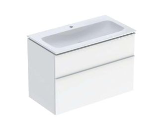 Keramag Keramag - Geberit Icon Set Lavabo Pour Meubles Avec Meuble Sous-lavabo, 2