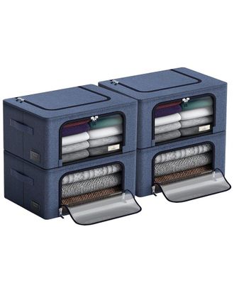 Sorbus Storage Bins With Metal Frame