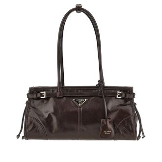 Prada Shiny leather medium Prada Bonnie bag Woman One Size