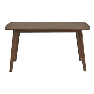 Miliboo Mesa De Comedor Rectangular Escandinava De Madera Oscura Nogal L150 Cm Leena