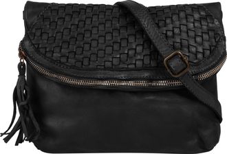 Samantha Look Umh&auml;ngetasche SAMANTHA LOOK, Damen, Gr. B/H/T: 32cm x 25cm x 4cm onesize, schwarz, Leder, Taschen Umh&auml;ngetasche, echt Leder, Made in Italy