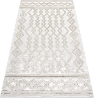 RugsX Rugsx - Alfombra Santo Sisal 58389 Diamantes, Geom&eacute;trico, Zigzag Beige 180x270 Cm