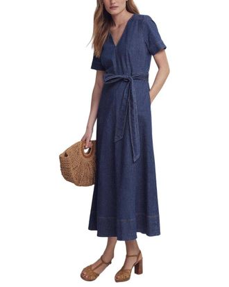 Boden V-Neck Denim Dress