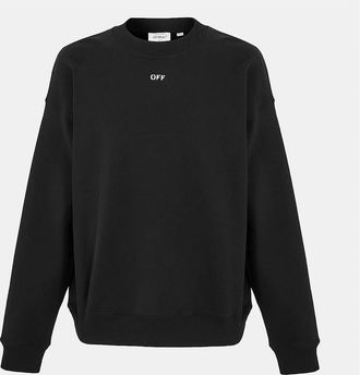 Off-white Mens Skate Crew Neck Drop Shoulder Sweatshirt - Black/Multi - Size: 42