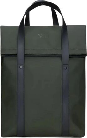 Rains 2 Way Tote Rugzak W3 - unisex - Rugzakken - Groen - ONE Size - Tassen