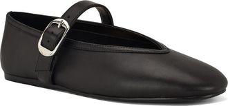 Nine West Vancee Mary Jane Flat in Black at Nordstrom, Size 6.5