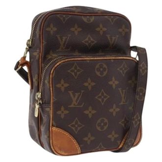 Louis Vuitton Pre-owned Monogram Shoulder Bag - Dames - Pre-owned - Bruin - Maat: ONE Size Leer