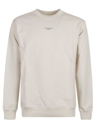 Dr&ocirc;le de Monsieur Minimalist Classic Slogan Cotton Sweatshirt