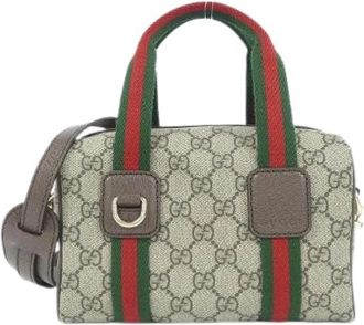 Gucci Pre-owned Ophidia GG Supreme Boston Bag - Dames - Vintage Mini Tas - Veelkleurig - ONE Size - Vintage