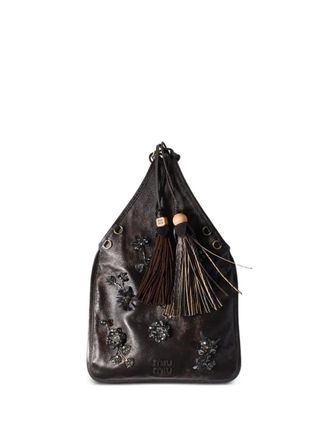 Miu Miu leather tote bag - Brown