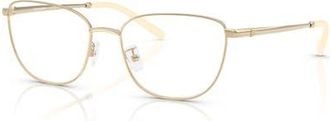 Tory Burch 52mm Rectangle optical glasses in Gold at Nordstrom