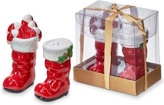 Tag Santa Boots Salt and Pepper Shakers Christmas Decor Set in Multicolored at Nordstrom