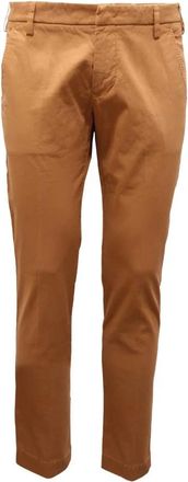 Entre Amis Slim America Broek Made in Italy - Heren - Slim Fit Broeken - Bruin - M - Broeken