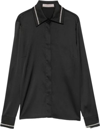 D.exterior Camicia con Bordi Decorati - - Blouses & Shirts - Donna - Nero - M