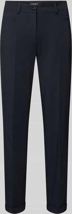 Cambio Cambio Slim Fit Stoffhose mit B&uuml;gelfalten Modell KATHREEN in Marine, Gr&ouml;&szlig;e 32