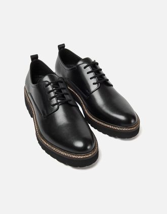 Pod Womens Pod Kris Leather Womens Black Derby Shoes - Size: UK 5.5 / eu 39 / us 7.5