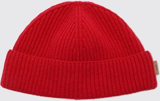 Ami Ribbed Wool Beanie with Turn-Up Brim and Ami de Caur Logo Patch