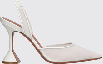 Amina Muaddi Slingback Holli in nylon a rete