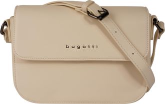 Bugatti Umh&auml;ngetasche BUGATTI ALMATA, Damen, Gr. B/H/T: 22cm x 15cm x 8cm onesize, beige, Kunstfaser, leicht gl&auml;nzend, unifarben, Taschen Umh&auml;ngetasche
