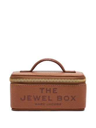 Marc Jacobs The Jewel zip leather jewellery box - unisex - Calf Leather - One Size - Brown