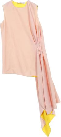 Dior 2000s asymmetric sleeveless top - Pink