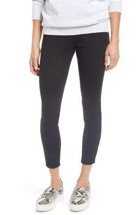 Hue Microsuede Leggings in Black at Nordstrom, Size 2 X