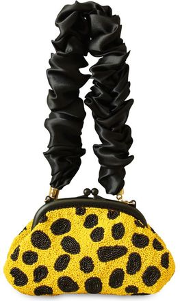 Brunna.Co The Arnoldi Mandy Hand-beaded Clutch in Yellow at Nordstrom, Size Small