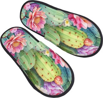 Generic Cactus Flower Cacti Men Women Sliders Lightweight Slippers Soft Shoes For Bedroom Winter Outdoor M