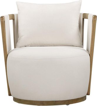 TOV Furniture Tov Furniture Paolo Upcycled Basketweave Fabric Outdoor Accent Chair