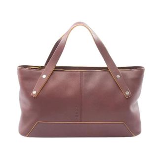 Loewe Pre-owned Leather Handbag - Dames - Pre-owned - Rood - Maat: ONE Size Leer