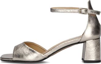 Notre-V Schoenen, Dames, Grijs, 43 EU, Leer, Sandalen met hoge hak