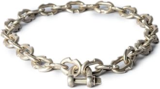 Parts Of Four Charm Chain choker necklace - unisex - Silver Plated Brass - One Size